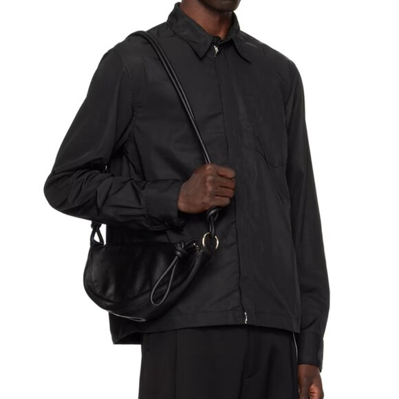 Dries Van Noten black water repellent nylon Corran overshirt jacket